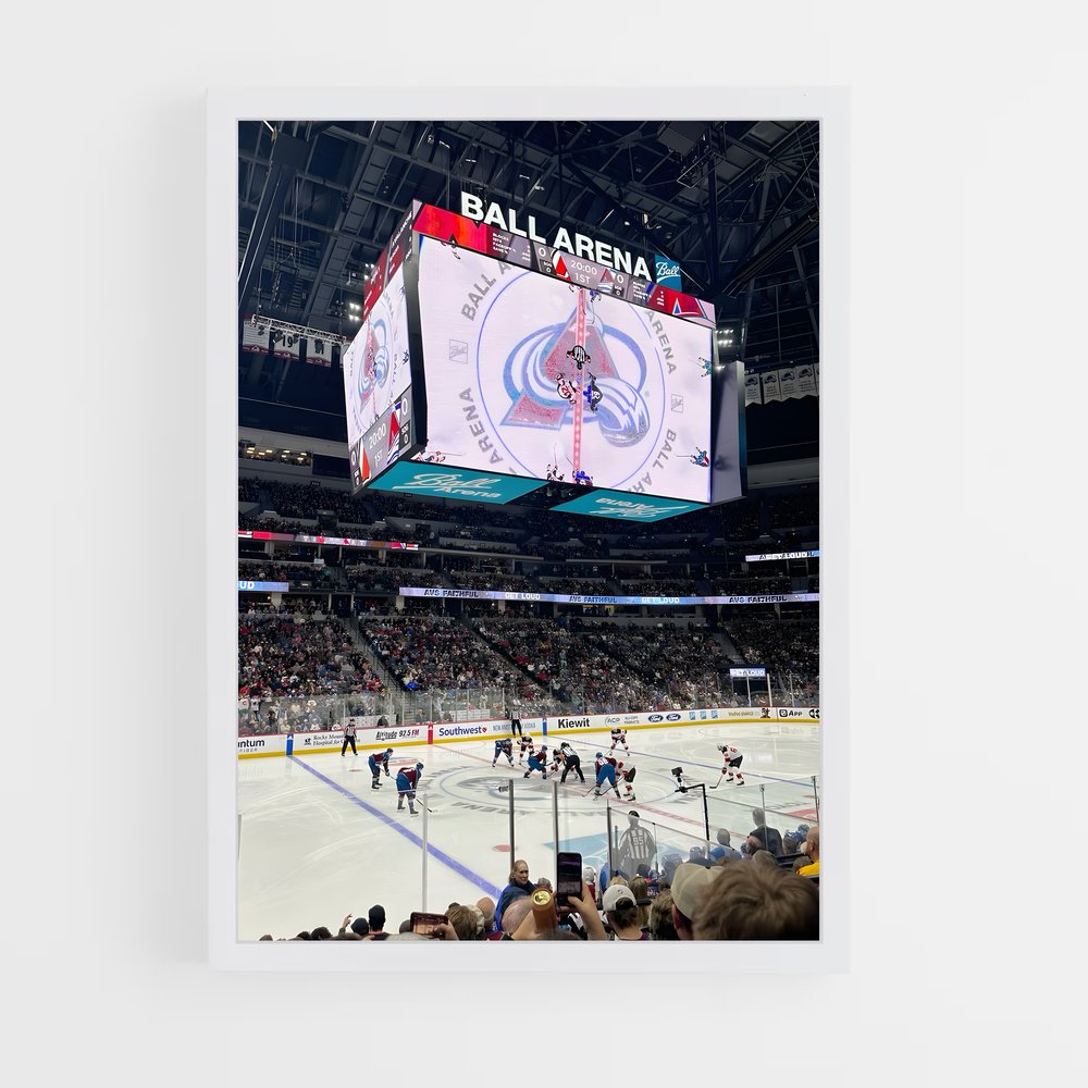 Poster Vue Épique Avalanche – affiche Hockey sur glace (vue 3)